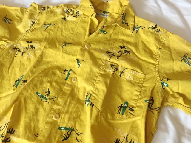 ５月３日（水）入荷！５０s　コットン ハワイアンシャツ！　サーフ柄_c0144020_14401534.jpg