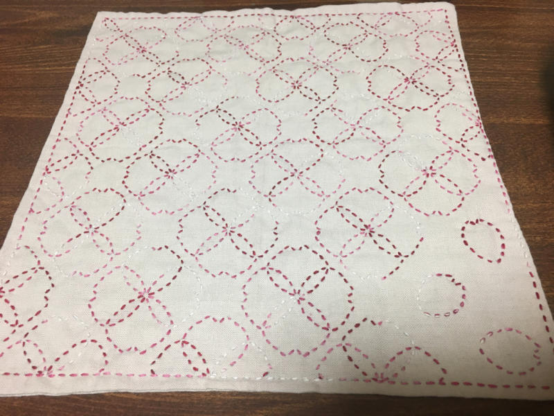 刺し子の桜狩りと良品週間ちょっとこの商品は Amida