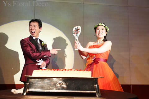 ビビットなオレンジ色のドレスに ブーケ&花冠_b0113510_12465591.jpg