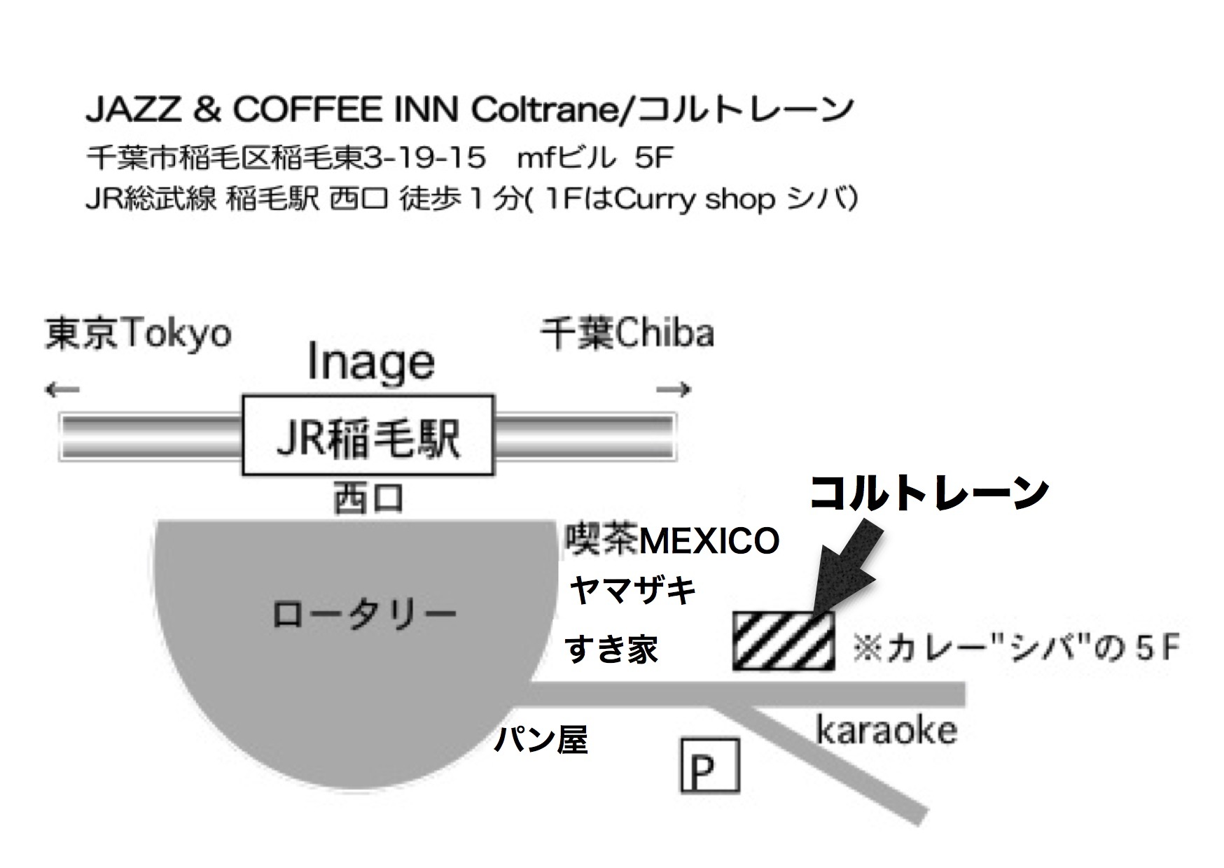 毎月第一土曜日は稲毛コルトレーンでサルサナイト Noche Latina Shige Alma Cuerpo Espiritu