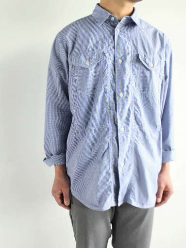 NECESSARY or UNNECESSARY （N.O.UN.） SNACK SHIRT - GINGHAM_b0139281_124313.jpg