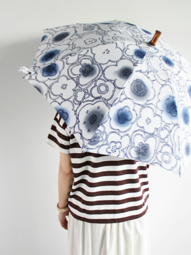 ツタエノヒガサ　 女性の日傘 - 「うさぎのたすき」(折り畳み式) _b0139281_18181097.jpg