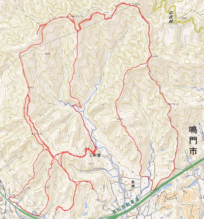 阿讃の山と谷 阿讃の山と谷