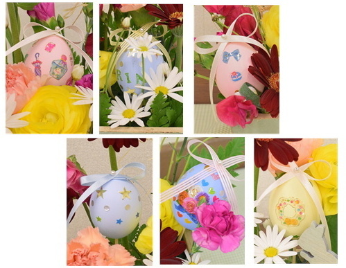フラワーアレンジメント♡イースターツリー♡イースターエッグ♡造花