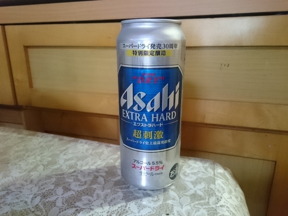 5/14夜勤明け アサヒスーパードライ超刺激500ml + エチゴビールフライングIPA350ml_b0042308_17170709.jpg