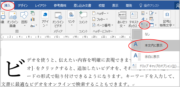 段落の先頭文字を大きくするドロップキャップの設定ができない_a0030830_09075464.png