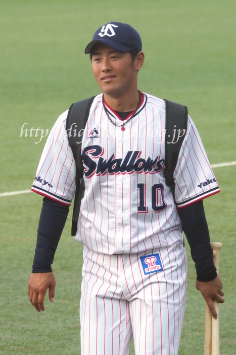 東京ヤクルトスワローズ 中村悠平 2019年 実使用クルーユニフォーム 