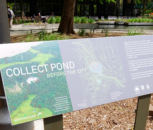 アメリカ建国前からあるニューヨークの池のある公園、The Collect Pond Park_b0007805_20523537.jpg