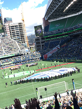 Seattle Sounders Fc シアトル サウンダーズの試合に行って 驚き満載 くもりのち雨 ときど き晴れ Seattle Life 3