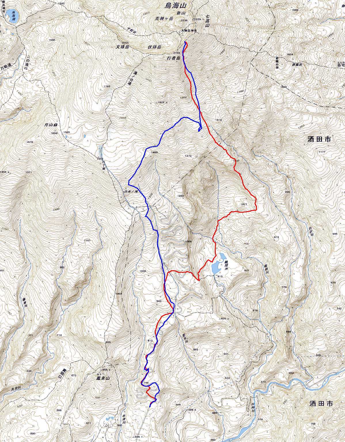 鳥海山・湯ノ台（鶴間池～大股雪渓） ～ ２０１７年５月４日_f0170180_00590744.jpg