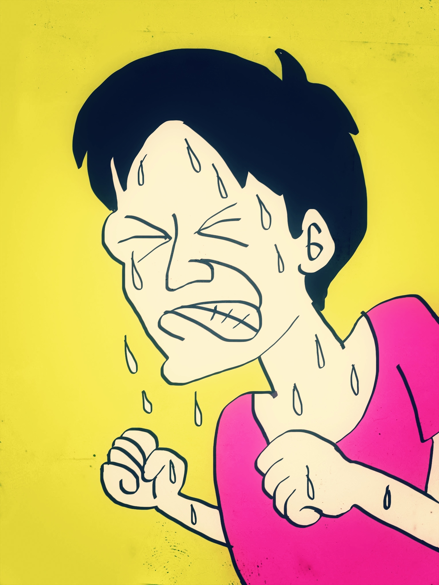 けむりが目にしみる 感はがんばる