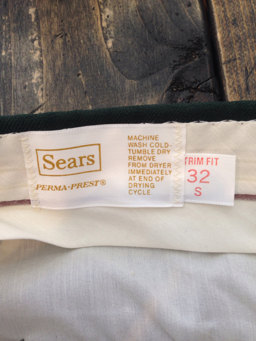 Sears slacks pants _a0182474_14454442.jpg