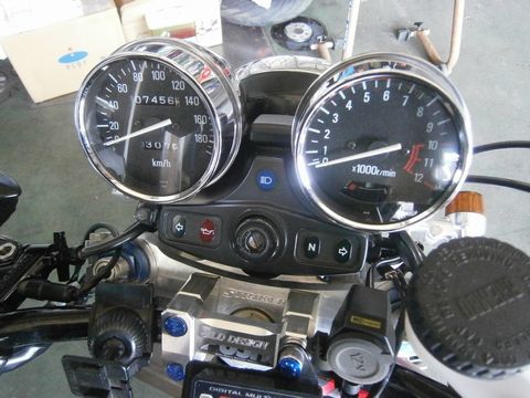 ゼファー750 スピードメーター 1465 カワサキ 純正  バイク 部品 ZR750C 修復素材に そのまま使える 割れ欠け無し 車検 Genuine:22201744