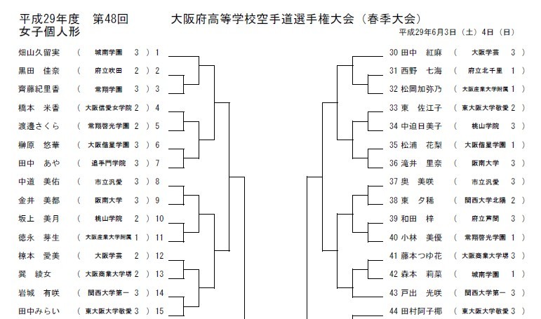 H29インターハイ大阪府予選 抽選会_e0238098_18022700.jpg