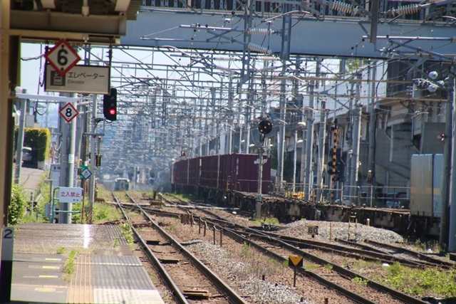 藤田八束の鉄道写真@東北本線東仙台駅にて貨物列車の撮影に挑戦・・・・貨物列車「金太郎」の写真_d0181492_13410736.jpg