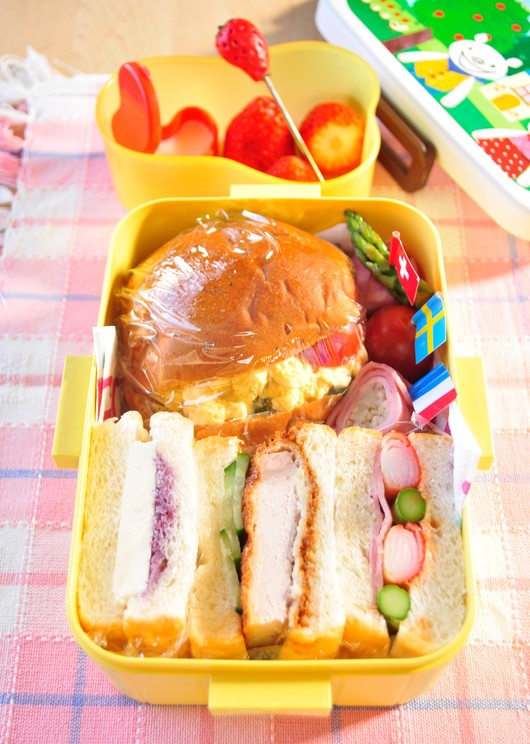 息子の遠足弁当とパパ弁当_b0171098_1218146.jpg