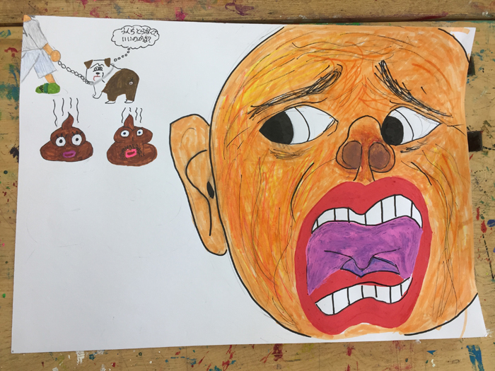 環境美化ポスターを描こう 4年 4 かたちと いろの おまつり