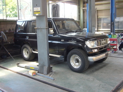 ランドクルーザープラド ７０ マニュアルハブ換装 掛川 中央自動車