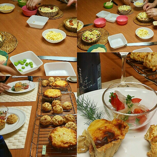 5月26日(金) 鮭の豆腐味噌クリームキッシュとじゃが芋とチーズのスコーン_d0138307_21481383.jpg