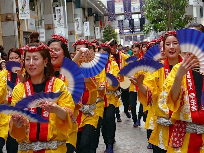 仙台市中央通り　「仙台すずめ踊り流し」_d0106628_11183526.jpg