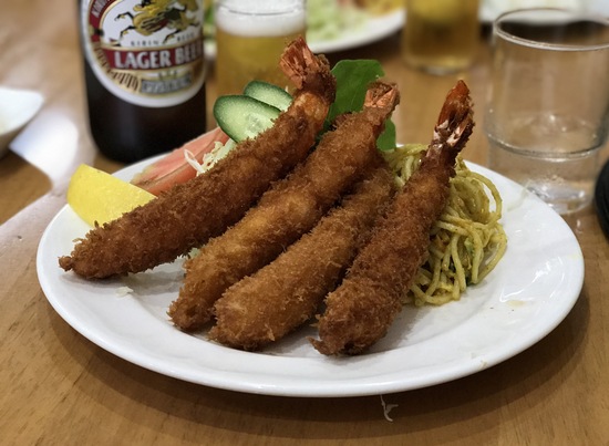 久々の「洋食おがわ」で海老フライ♪ (西八王子)_c0212604_12533412.jpg