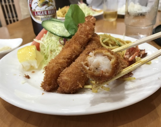 久々の「洋食おがわ」で海老フライ♪ (西八王子)_c0212604_13425197.jpg