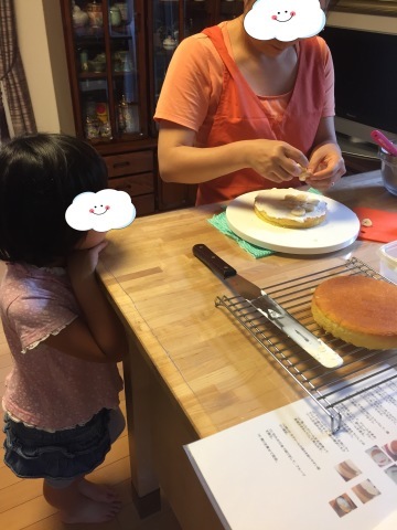 バナナショートケーキレッスン2_a0214059_19271847.jpg