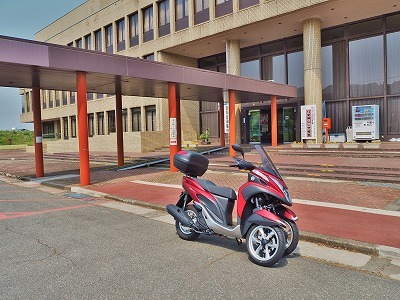 今日の文書配布はバイクで!_c0336902_21083229.jpg