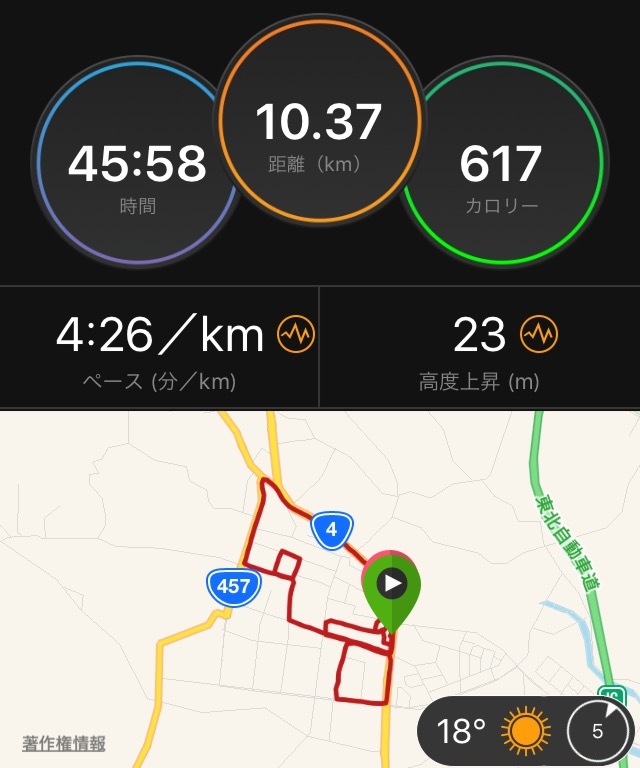 出張先でジョグジョグ_f0310282_22385733.png
