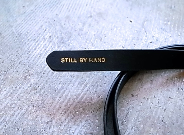 STILL BY HAND　Narrow Leather Belt / 2type_d0269455_11121190.jpg