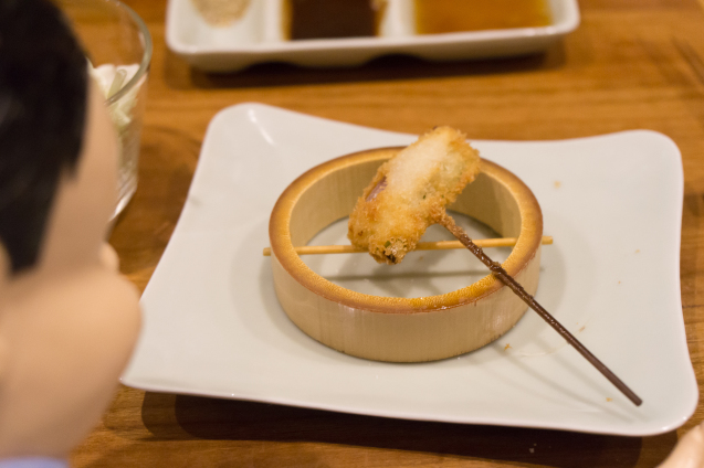 \" 串揚げ 万年青”で雪たまと会う_e0369736_20443222.jpg