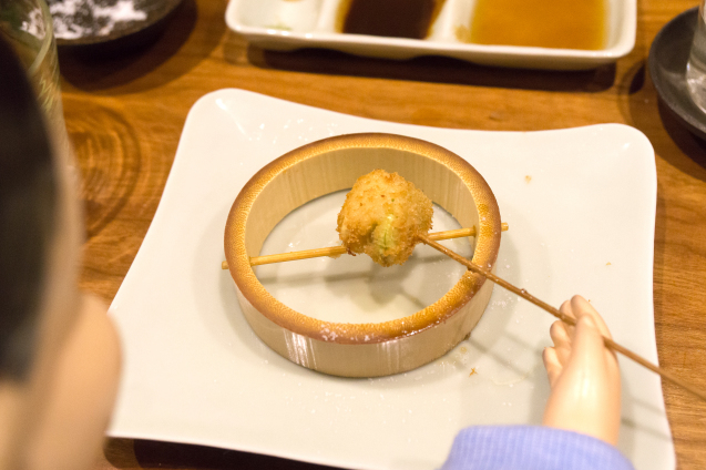 \" 串揚げ 万年青”で雪たまと会う_e0369736_20445495.jpg