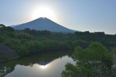 2017年5月30日　富士宮市上井出　ダイヤモンド富士_c0314839_06265219.jpg