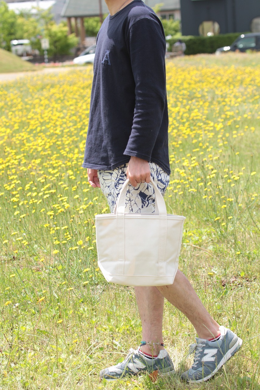希少なオールホワイトのBoat & Tote Bag, Open Top/LL BEAN_b0139233_10542586.jpg