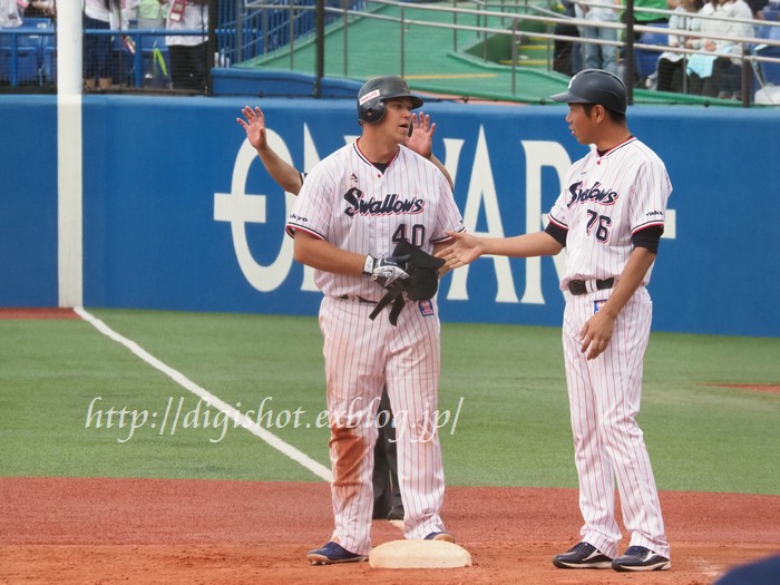 【6/4神宮観戦】9回4点差から山田7号2ﾗﾝ＆ﾊﾞﾚ激走＆ｸﾞﾘｰﾝ適時打＆相手失策で同点も延長ﾄﾞﾛｰ_e0222575_20464018.jpg