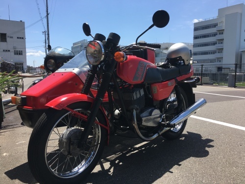 【バイクのお客さま】BMW R100CS と JAWA TS350サイドカー ご来店ありがとうございます_f0326751_08212640.jpg