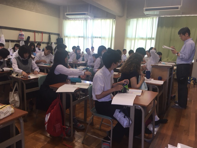 米国から短期留学生が通学中_f0275885_17170666.jpg