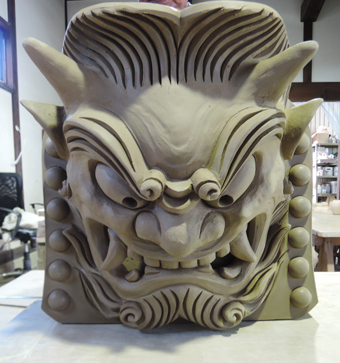 鬼瓦の「 へら書き 」 : 日日日影新聞 (nichi nichi hikage shinbun)