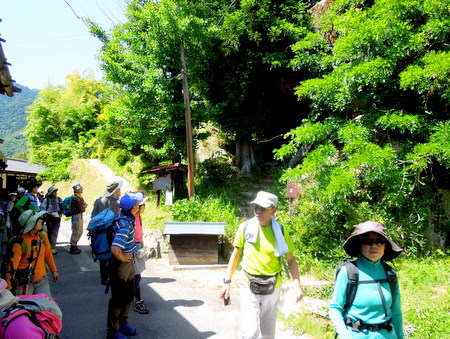 中山道ウォーキング　初日（南木曽駅～妻籠城跡～妻籠宿～馬籠峠）_e0153040_17224165.jpg