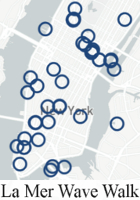 NY市内各所に54個もの波のアート作品が登場中 #LaMerWaveWalk_b0007805_13331522.jpg