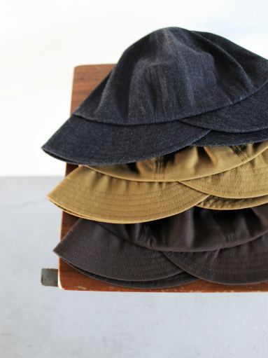 roundabout　Light Oz Denim Hat & Panama Cloth Hat_b0139281_15465999.jpg