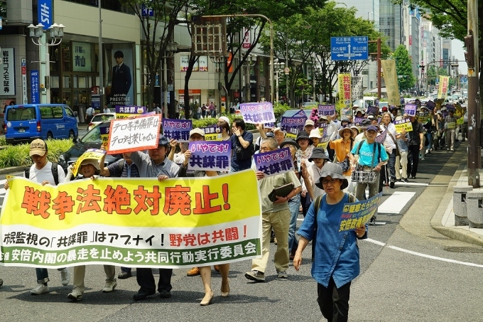 「共謀罪」阻止緊急行動6.10大集会・デモに1000人(名古屋)_c0241022_18175435.jpg