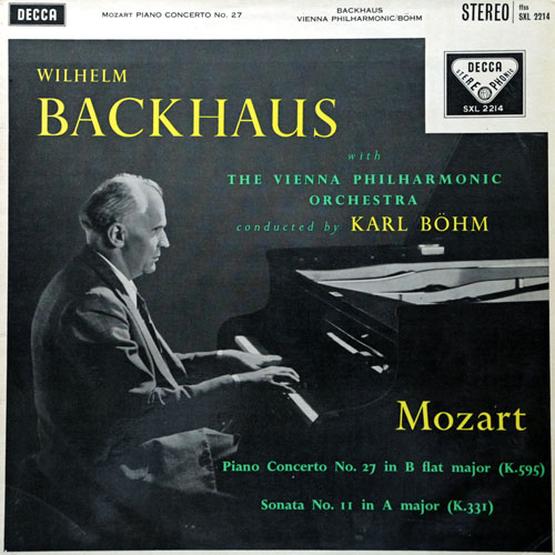 英Decca SXL　モーツァルト ピアノ協奏曲第27番　カーゾン　ブリテン 英Decca SXL モーツァルト ピアノ協奏曲第27番 カーゾン