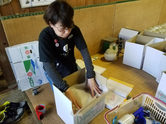 【第1回目配送分の箱詰め☆】茨城の旬をお届け！ 鉾田市（旭）のガルパンメロンセット！（季節・数量限定）※６月13日から順次配送となります part 9_a0283448_11142108.jpg