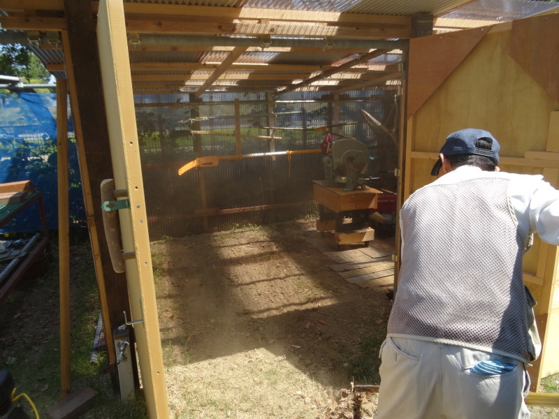 草刈り・作業小屋床張り&ハクセンシオマネキ・・・せんなん里海公園内うみべの森_c0108460_19543298.jpg