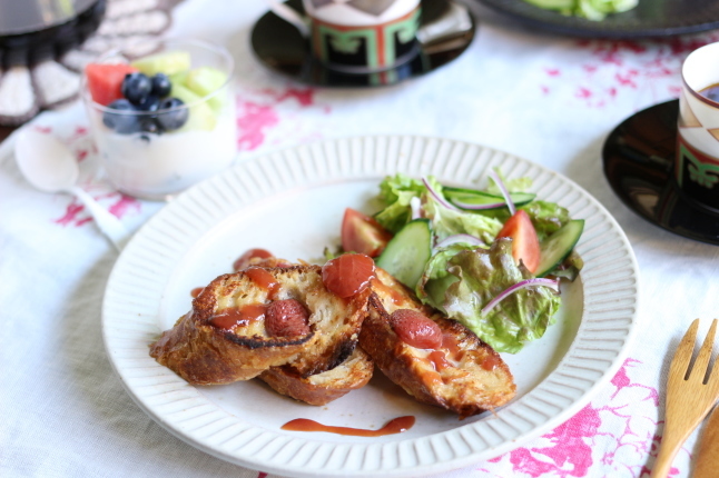 今週末のBreakfastは、フレンチトースト♪_f0354014_13213434.jpg