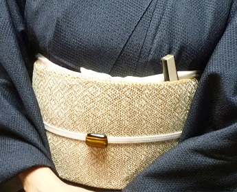 お友達とご来店のお客様・塩澤単衣に科と麻の八寸帯。_f0181251_18293764.jpg