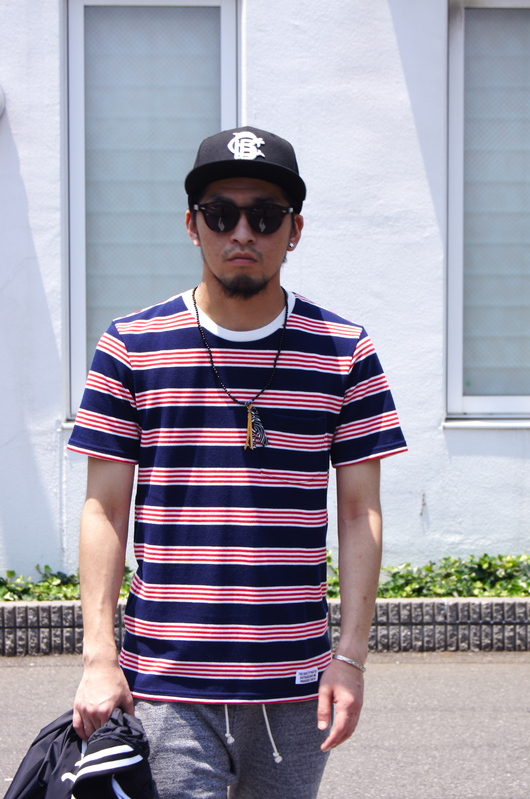 WACKO MARIA - STRIPED CREW NECK T-SHIRT._f0020773_19184197.jpg