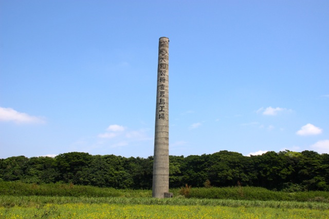 サトウキビ畑に屹立する廃煙突。_f0217617_1063023.jpg