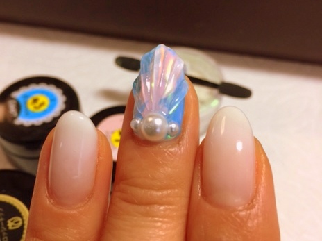 人魚の鱗ネイル☆_c0294909_10143142.jpg